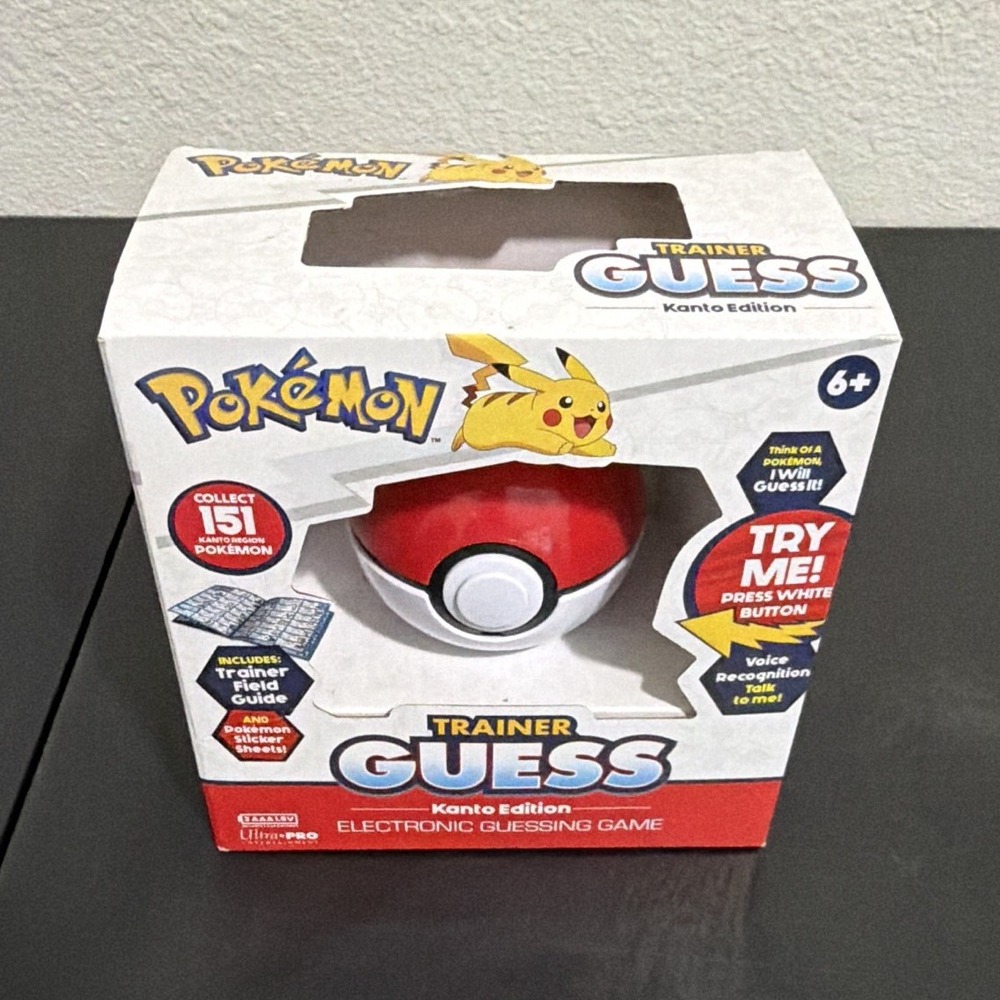 NEW Ultra PRO Pokémon Trainer Guess Kanto Edition Handheld Electronic Game Ages